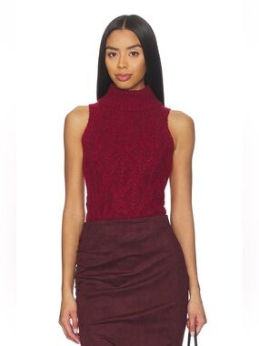NWT Heartloom sweater tank - red
